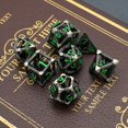 thumbnail image 3 of MACTANO Metal DND Dice Set Dungeons and Dragons Dice Set MTG RPG Board Game Toy-Cthulhu Green Number, 3 of 8