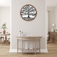 thumbnail image 3 of IH Casa Decor Wood Framed Metal Tree Of Life Wall Art, 3 of 3