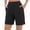 Black, variant on Womens Solid Color Lounge Shorts High Waisted Split Hem Bermuda Shorts Summer Loose Fit Comfy Straight Leg Shorts with Pockets for Work Daily Wear Purple XXL