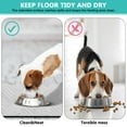 thumbnail image 4 of Dog Food Mat, Dog Mat for Food and Water, Pet Dog Cat Bowl Mat, No-Slip Absorbent Water Feeding Mat with Whitewood,17inx30in, 4 of 7
