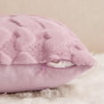 thumbnail image 4 of Valentine's Day Love Heart Throw Pillow Cover Set of 2, 18 x 18 Inch Red Soft Plush Faux Fur Jacquard Anniversary Wedding Cushion Case Decoration for Sofa Couch(Pink), 4 of 6