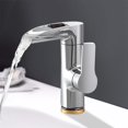 thumbnail image 5 of Grifo de lavabo de baño para el hogar, grifo de lavabo giratorio Simple, grifo de lavabo (US 9/16 "), 5 of 5