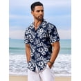 thumbnail image 4 of COOFANDY Men's Hawaiian Shirt Summer Beach Casual Short Sleeve Button Down Shirts Printed Clothing, 4 of 6