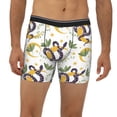 thumbnail image 2 of Cauagu Snake And Moon Print Men's Boxer Briefs, Funny & Cute Underwear Elastic Waistband Briefs Ideal Gift for Men,1-Pack, 2 of 7