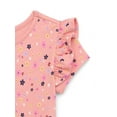 thumbnail image 3 of Garanimals Toddler Girls Flutter Sleeve Print Dress, Sizes 18M-5T, 3 of 5