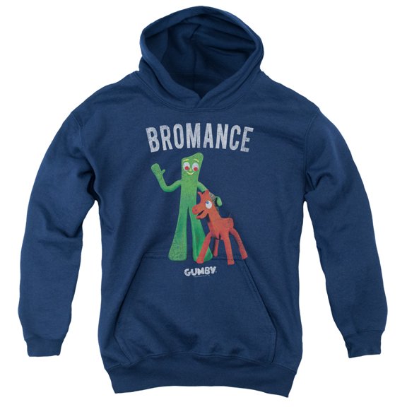 Gumby Bromance Youth Pullover Hoodie Sweatshirt Navy
