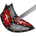 thumbnail image 6 of Armory Replicas Kirito Kirigaya & Link Cosplay Shield | PU Foam LARP Prop | Medieval Knight's Shield for Costumes and Events Crafted From Lightweight, Durable Textured Foam, 6 of 7