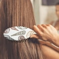 thumbnail image 4 of Ocean-Themed Hairbrush - Ergonomic Paddle Brush for Long Hair & Sensitive Scalps (Seashell, Coral, Fish Design), 4 of 5