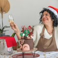 thumbnail image 4 of Decoración para tartas ZACHAKO con purpurina roja, Merry Grinchmas Christmas, 4 of 7