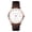 Gold - White, variant on Men's Automatic IV Rose Gold Date White Dial Leather Watch