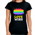 thumbnail image 2 of Love Wins LGBT Lesbian Gay Pride Month Rainbow Transgender Shirts for Women, 2 of 8