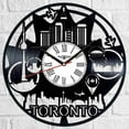 thumbnail image 2 of Toronto Vinyl Record Wall Clock Retro style Wall clock Silent Home Decor Unique Art Special Home Accessories Creative Personality Gift, 2 of 5