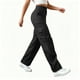 thumbnail image 2 of TaTaai Women's Cargo Hiking Pants Stretchy Waist Button Zipper Pockets Long Pants Outdoor Work Casual Soft Non See Through Tummy Control Athletic Gym Gift, 2 of 8