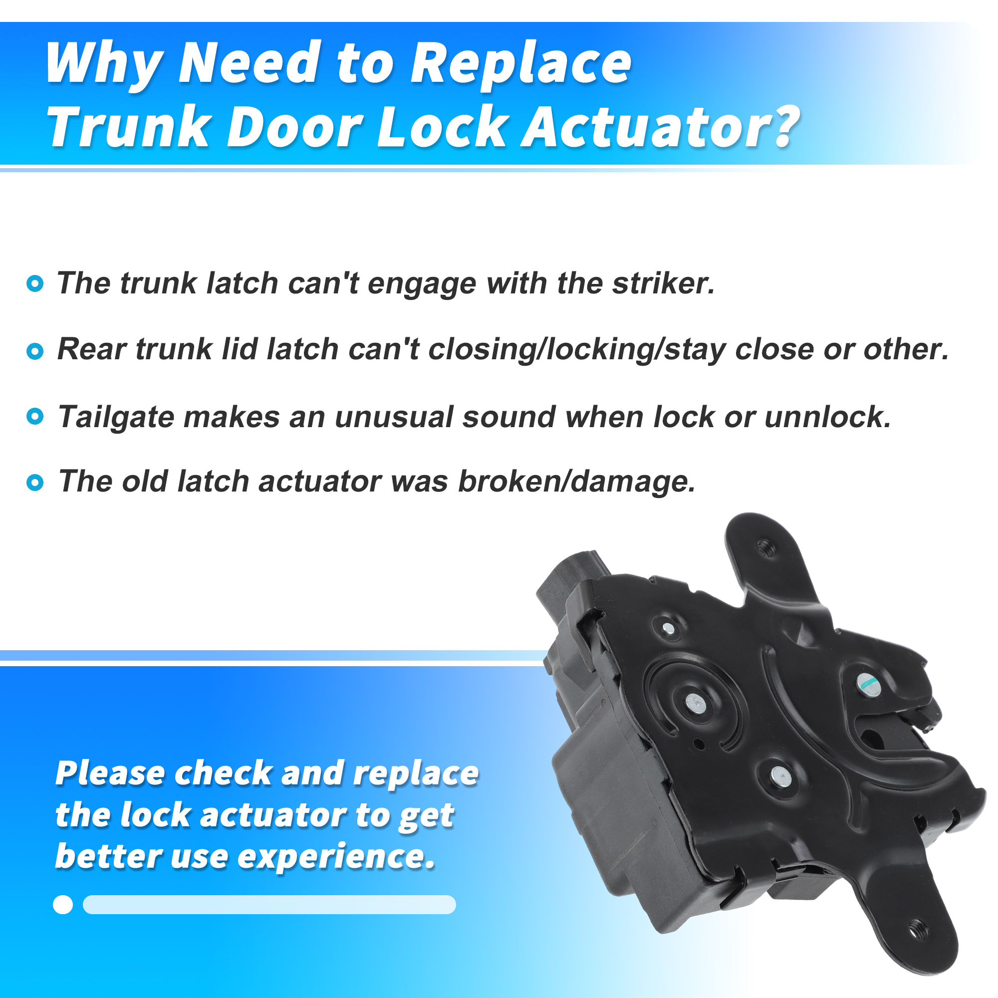 Unique Bargains Split Door Lock Actuator for Mini Clubman 2007-2014 Right Driver Side