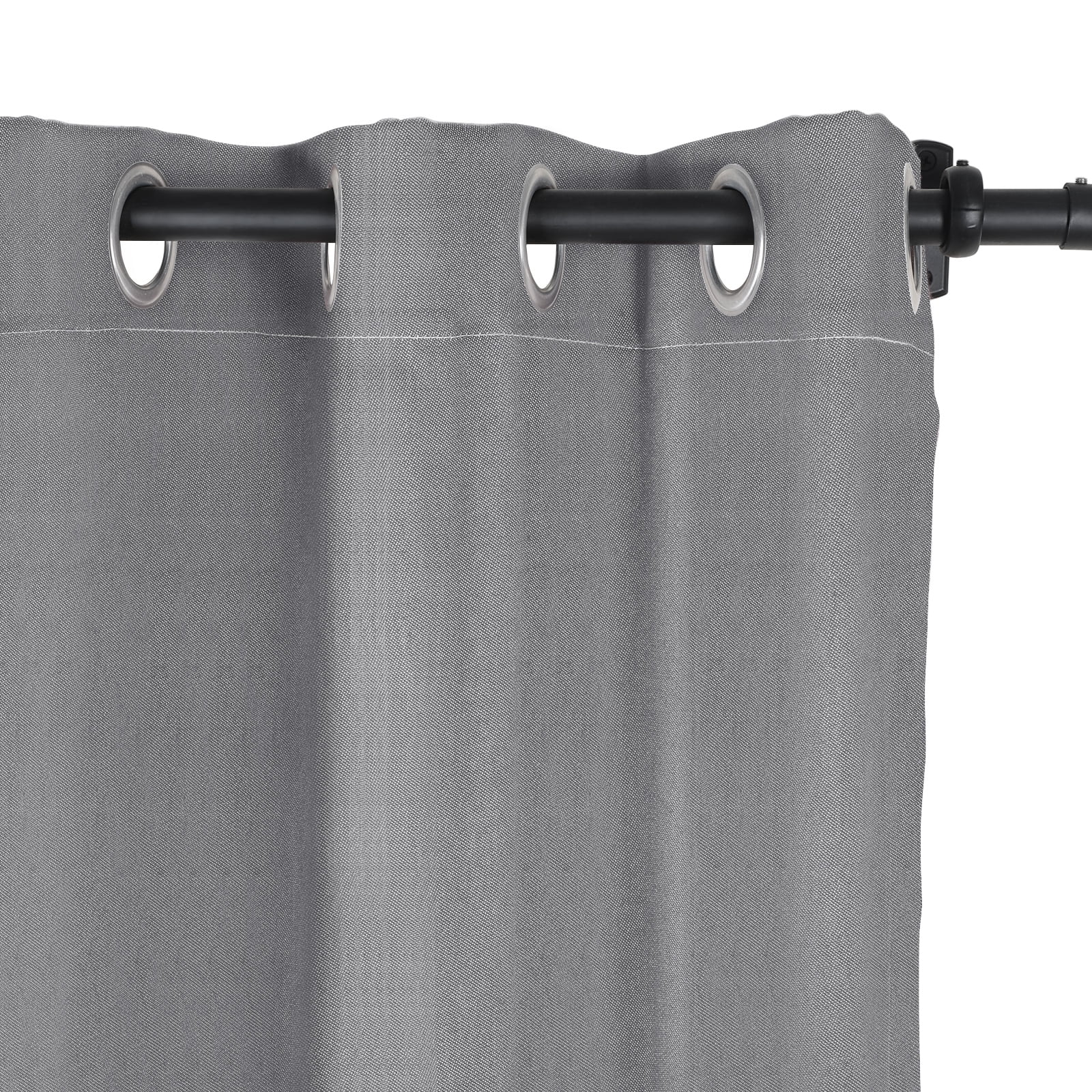 TWOPAGES Windproof Outdoor Drape 42 W X 72 L Inch Grommet Waterproof Curtain, 1 Panel, Cast Silver