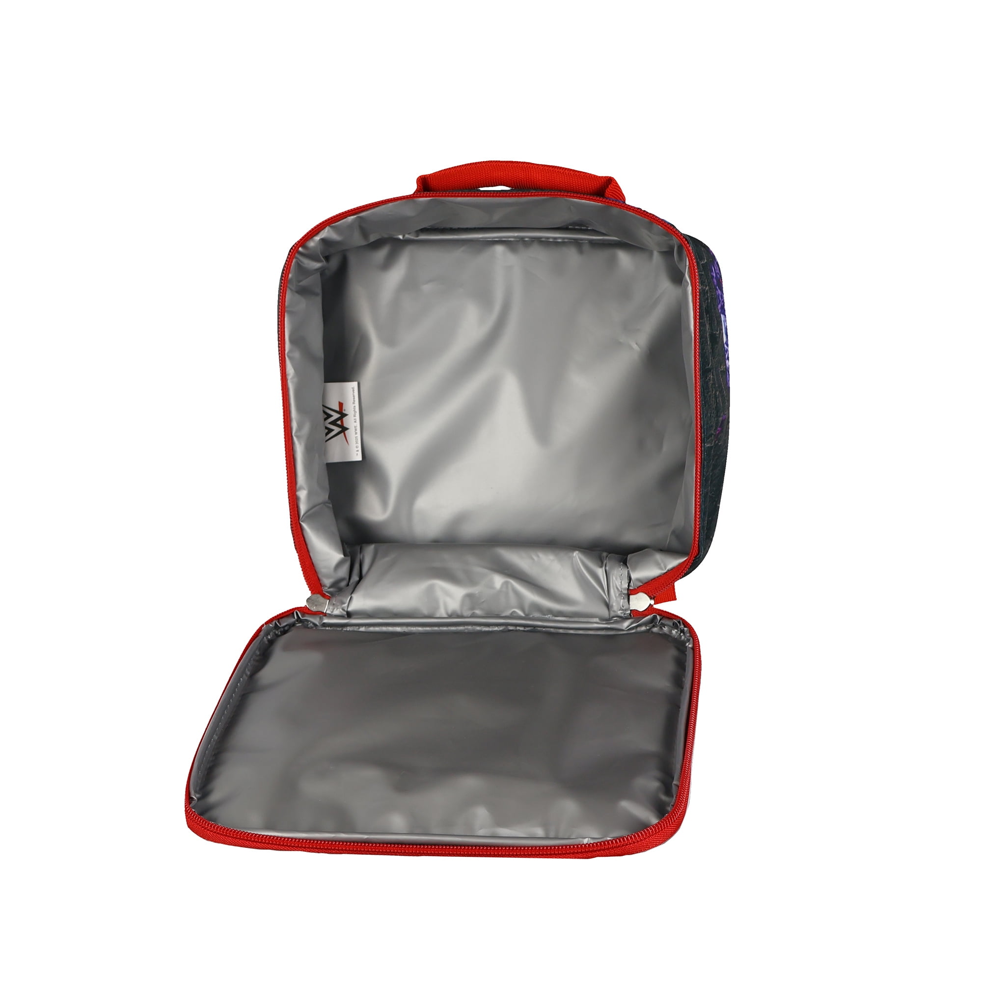 WWE Bright Lights Lunch Box Soft-Sided Insulated Tote Bag with Zip Closure 9"