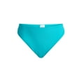 thumbnail image 6 of Time and Tru Women’s and Women's Plus High Cut Mid Rise Bikini Bottoms, Sizes XS-2X, 6 of 6