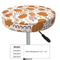 thumbnail image 2 of Cartoon pattern Round Bar Stool Seat Covers, Elastic Round Chair Cover Stool Seat Slipcover Bar Stool Cushions Round Pad for 12-14 inch, 2 of 5