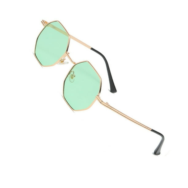 Minnieouse Gafas de sol de moda para mujer con protección UV400, materiales de protección UV de ajuste cómodo y elegante Lentes verde