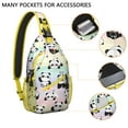 thumbnail image 2 of Funny Panda Face Crossbody Bag - Men's Sling Backpack for Daily Use, Anti-Theft & Trendy, 2 of 5