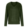 thumbnail image 4 of Innerwin Chandail d'Hiver Chaud pour Femmes, Chandail Chic à Manches Longues, Vert Armée P, 4 of 8