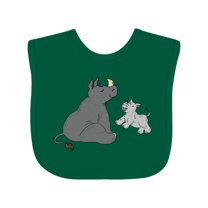 Inktastic Cute Rhinos Boys or Girls Baby Bib