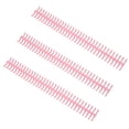 thumbnail image 3 of Loose Leaf Rings, Easy To Install Plastic Binding Spine With 12mm Inner Diameter For Home Or School Use Pink, 3 of 8