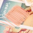 thumbnail image 3 of 100pcs Bag Double Head Teeth Cleaning Toothpick Oral Care Floss Pick Toothpick (Orange), 3 of 4