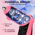 thumbnail image 4 of JENABOM Destornillador Eléctrico Inalámbrico 3.6V Recargable Pequeño Power Set de Taladro 3.0Nm Torque Máximo Giratorio con Luz LED para Herramienta de Bricolaje en Casa Rosa-14 Pzas, 4 of 7