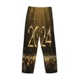 thumbnail image 5 of Goofa 2024 Happy New Year Printed Soft Pajama Pants for Men, Wide Leg Comfy Casual Lounge Yoga Pants-Medium, 5 of 9
