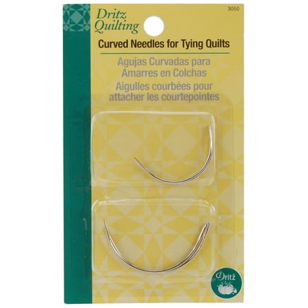 Dritz Quilting Curved Needles 4/Pkg-Size 2" & 2.5