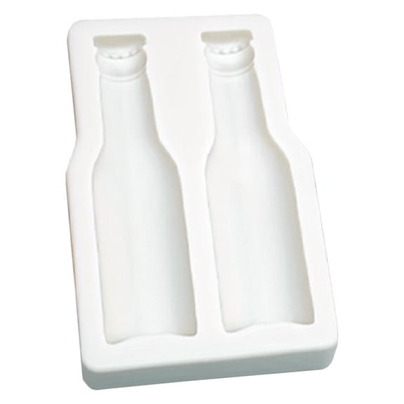 OULII DIY Beer Bottle Mold, White Silicone for Chocolate and Fondant Art