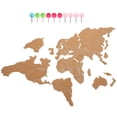 thumbnail image 1 of UPGRATOR travel map cork board Cork Board World Map for Explorers 1 Set, 1 of 4