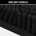 thumbnail image 3 of Bath Mat Bathroom Rug Bath Rugs for Bathroom Non Slip Bath Mats Extra Thick Chenille Rug 17" x 24" Absorbent Soft Shaggy Washable Dry Fast Plush Rugs for Bathtubs - Black, 3 of 6