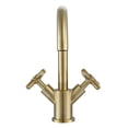 thumbnail image 4 of Ancona Prima Cross-Handle 1-Hole Bathroom Faucet in Brushed Champagne Gold, 4 of 6
