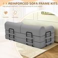 thumbnail image 5 of Timbernest 78.7" Convertible Sleeper Sofa Bed, Corduroy Boneless Sofa with 2 Pillows, Floor Sofa Lounge Couch for Living Room, Light Gray, 5 of 10