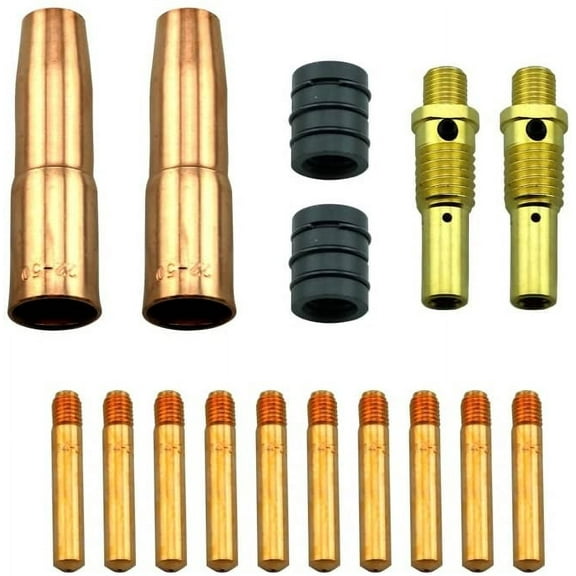 WeldingCity MIG Welding Gun Accessory Kit .035 Contact Tip-Gas Nozzle-Gas Diffuser-Nozzle Adapter for Lincoln Magnum 200/250 and Tweco 2 180-250 Amp 0.035