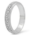 thumbnail image 2 of 18K White Gold Ladies Anniversary Wedding Stackable Fashion Band Ring, 2 of 4