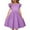 Purple, variant on TAIAOJING Toddler Children Kids Girls Fly Sleeve Crew Neck Dresses Kids Summer Ruffle Sleeve Dress Trendy 3-4Y