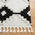 thumbnail image 3 of SAFAVIEH Marrakesh Raphael Medallion Polyester Area Rug, Ivory/Anthracite, 9' x 12', 3 of 8