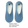 thumbnail image 7 of Kiskick 1 Pair Low Cut Socks Deep Mouth Invisible Anti-slip Pad Ice Silk Hypoallergenic Prevent Heel Loss Breathable Women Non-slip Invisible Yoga Running Socks for Everyday Life, 7 of 7