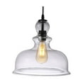 thumbnail image 3 of Chloe Lighting Tilian 1-Light Glass Metal Ceiling Pendant in Oil Rubbed Bronze, 3 of 9