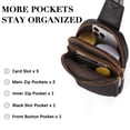 thumbnail image 3 of Bolso bandolera BOSTANTEN 2025 de piel para mujer, color negro, 3 of 8