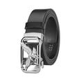 thumbnail image 2 of Men's Business Single‑Row Belt, Eagle‑Pattern Automatic Metal Buckle, Faux Leather Strap, Adjustable Fit, Sleek Formal Style for Suits & Dress Pants, Men Belts Silver Free Size, 2 of 6