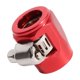 thumbnail image 5 of AN6 Hose End Finishers Fuel Oil Water Line Clip Clamp for Auto Car Red, 5 of 5