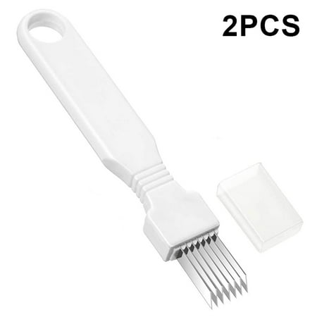 

2pcs Scallion Slicer Shredder Kitchen Shred Cutter Stainless Steel Multi-Functional For Home Restaurant