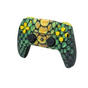 Custom Controllerzz Custom Wireless Controller Compatible with PS5 - Multiple Designs Available (Viper Grid & Gold Chrome Inserts)