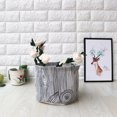 thumbnail image 2 of Water-Resistant Lovely Cloth Art Storage Bucket Foldable Makeup Storage Basket Small Desktop Organizer, 2 of 8
