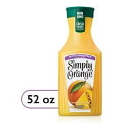 Simply Non GMO 100% Pineapple Orange Juice, 52 fl oz Bottle