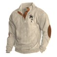 thumbnail image 3 of uikmnh Men's Sweatshirts Men's Autumn/winter Coconut Fashion Print Hoodie Sweatshirt for Men Size:S, 3 of 4